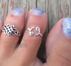 Cancer Zodiac Toe ring - sterling silver - stamped 925 - solid silver - ... - $236.60 MXN