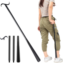 35&quot; Long Dressing Stick with Shoe Horn with Sock Removal Tool, Adjustable Extend - £11.83 GBP