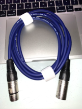 SAXLX-6 - Blue 6 Foot XLR Patch Cable PA DJ Audio Cord - £7.81 GBP