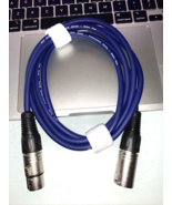 SAXLX-6 - Blue 6 Foot XLR Patch Cable PA DJ Audio Cord - £7.64 GBP
