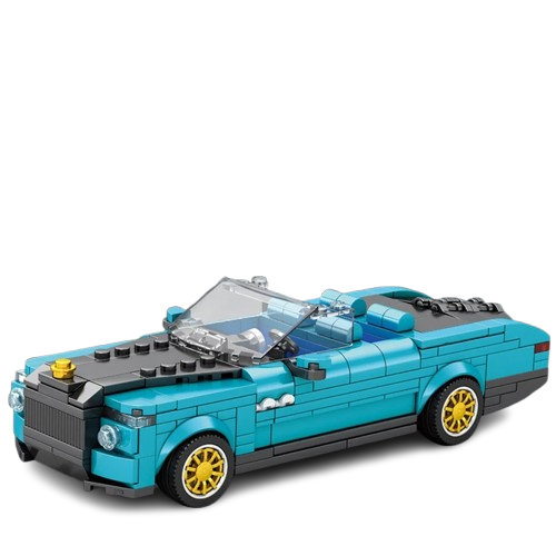 New 417PCS Retro Luxury Cars Model Building Blocks 1:24 Scale City Conve... - $19.99