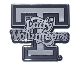 university of tennessee lady volunteers T logo chrome auto car emblem usa made - £24.12 GBP