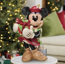 MINNIE MOUSE WITH PRESENTS DISNEY SCULPTURE CHRISTMAS  DECORATIONS HAND ... - $3,660.44 MXN
