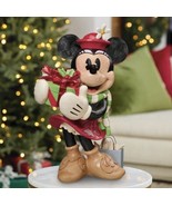 MINNIE MOUSE WITH PRESENTS DISNEY SCULPTURE CHRISTMAS  DECORATIONS HAND ... - $277.73 CAD