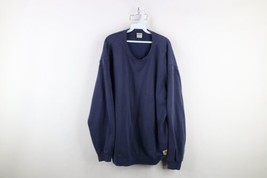 Vintage 90s Carhartt Mens 2XL XXL Faded Spell Out Crewneck Sweatshirt Blue - £55.65 GBP