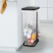 Trash Bag Holder, 13 Gallon Durable Metal Waste Bin, Portable Indoor Out... - £35.19 GBP