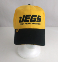 Jegs High Performancs Black &amp; Yellow Embroidered Adjustable Unisex Baseball Cap - £10.59 GBP