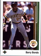 1989 Upper Deck 440 Barry Bonds  Pittsburgh Pirates - £2.33 GBP