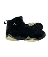 Nike Jordan sneakers 6 youth basketball True Flight GS Black lace up shoes - £15.57 GBP
