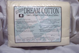 Quilter&#39;S Dream Cotton Batting-Natural Request Thin Loft-Super Queen - £46.48 GBP