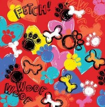 Carolina Creative Bandanna (Fetch) Dog Animal Print 22&quot; x 22&quot; Hav-A-Hank - £5.88 GBP