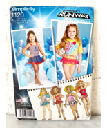 Project Runway Simplicity Kids&#39; Rash Guard &amp; Swimsuits Pattern 1120 Sz 3... - $12.96 CAD