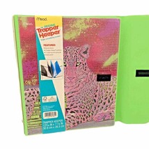 Trapper Keeper Binder Retro Portfolio Folder 2021 Mead Leopard Purple Green NEW - £12.11 GBP