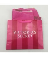 Victorias Secret Shopping Bag Ribbon Strings Pink Striped Reusable Gift ... - £10.21 GBP
