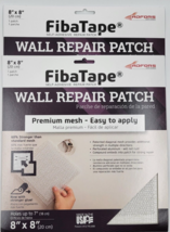 Lot of 2 Drywall Repair Patches Self-Adhesive 8&quot; x 8&quot; Wall Hole Aluminum... - $11.50