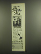 1981 Mepps Aglia Fishing Lure Advertisement - £14.55 GBP