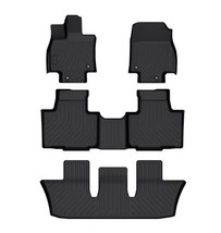 OREALTREND Floor Mats for Toyota Grand Highlander 2024-25 Black TPE All-Weather - $169.99