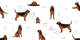 New Bloodhound Pattern Dog Vinyl Checkbook Cover - $8.75