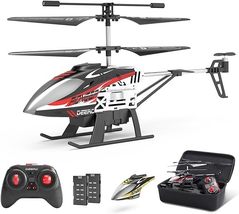 DEERC DE52 Remote Control Helicopter,Altitude Hold RC Helicopter - £54.34 GBP