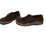 SPERRY TOP SIDER Youth Boys ~ Billfish~ Brown Leather Boat Deck Shoes Si... - $14.55