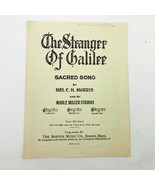 The Stranger of Galilee Sacred Song Vintage Sheet Music 1935 - $14.84