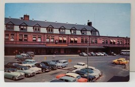Pennsylvania Railroad Station 1950&#39;s Cars Postcard B16 - £5.43 GBP