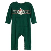 Girls Disney Mickey Mouse Christmas JB Green Long Sleeve 1 Pc Jumpsuit-s... - £12.05 GBP