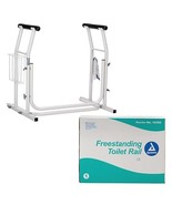 Dynarex Toilet Safety Rail Freestanding Padded Arms Steel Support Frame,... - $76.56 CAD