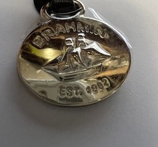 Brahmin gold Replacement medal only  Fob Hangtag Brass Ship Oval - $489.42 MXN