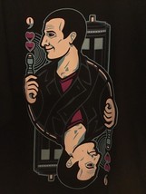 TeeFury Doctor Who XLARGE Shirt &quot;The Ninth of Hearts&quot; Christopher Eccleston BLCK - £11.72 GBP