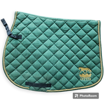 OTTB Green All Purpose Saddle Pad and Set of 4 OTTB Polos USED image 3