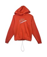Nike Hoodie Top Womens Extra Small Orange Sweatshirt Center Swoosh Classic - $32.48 CAD
