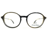 Brooks Brothers Brille Rahmen BB2012 6061 Grau Elfenbein Silber Rund 47-... - $50.91