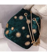 2022 New Women&#39;s Shoulder Bags Bucket Bag Elegant Velvet Handbag Tote Cr... - £18.06 GBP