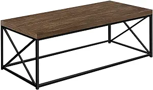 Modern Coffee Table For Living Room Center Table With Metal Frame, 44 In... - $266.99