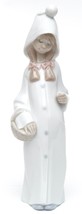 Lladro Porcelaine Figurine Shephard Girl Pony Tails Long Robe Basket Glossy - £113.90 GBP