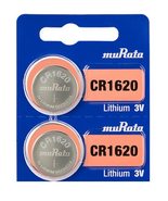 Murata CR1620 Battery DL1620 ECR1620 3V Lithium Coin Cell (10 Batteries) - £3.99 GBP+
