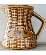 Vintage ~ Basket Weave ~ Kitchen ~ Ceramic Creamer ~ Japan - €25,68 EUR