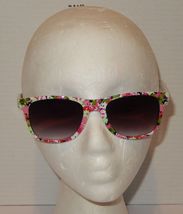 Women’s Floral Cat Eye Sunglasses Retro UV400 Fashion Shades white - $14.80
