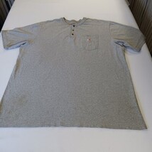 Carhartt K84 HGY Men's Gray Cotton Pocket Short Sleeve Henley Shirt Sz 3XL Tall image 13