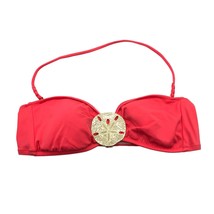 Victorias Secret Bikini Top Removable Cups Sand Dollar Halter Coral Pink M - £5.42 GBP
