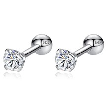 Ver earings for women mystic fire rainbow multicolor round cubic zirconia stud earrings thumb200