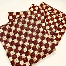 Checked Fabric Fat Quarter 4-Pack Coffee House Collection 1406 by Stacy Sphinak - £9.57 GBP