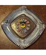 Vintage West German Bundesrepublik Deutschland Clear Ribbed Ashtray 5.5” - $17.97 CAD