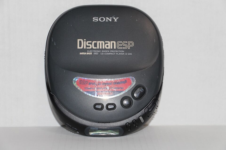 Vintage 1996 Sony Discman ESP CD Player Model D-245 For
