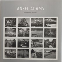 Ansel Adams, Iconic Photographer USPS Forever Stamp Sheet of 16  - £15.72 GBP