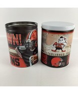 Cleveland Browns Collectible Tins NFL Football First Down Storage Contai... - $34.60