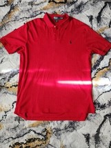 Polo Ralph Lauren Shirt  Mens 2XL /TG Red Short Sleeve 100% Cotton - £11.35 GBP