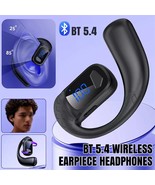 Wireless Earpiece Headphones Earbuds Handsfree Headset Bluetooth 5.4 wit... - $8.99