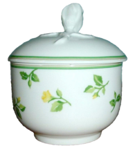 Wedgwood Summer Dream Lidded Sugar Bowl Roses Yellow/Green Germany NEW N... - $31.58